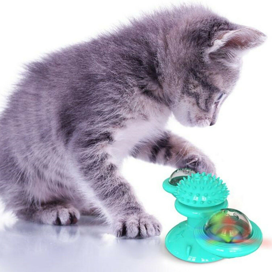 Windmill Spinner Toy with Catnip for Cats