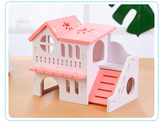 Two-Story Toy House for Hamsters