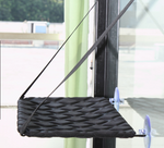 Window Hammock Perch for Cats Negro