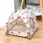 Cozy Teepee Tent Bed for Cats