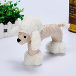 Plush Animal Squeaky Chew Toy for Dogs Caniche