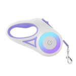 Retractable Dog Leash with LED Light Morado