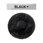 Calming Donut Bed for Dogs and Cats Negro