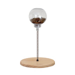 Spring-Loaded Treat Dispenser Toy for Cats