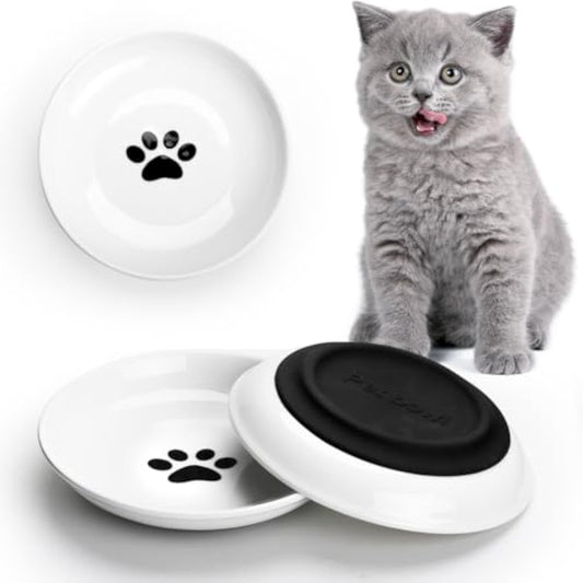 Whisker-Friendly Wide Cat Bowl