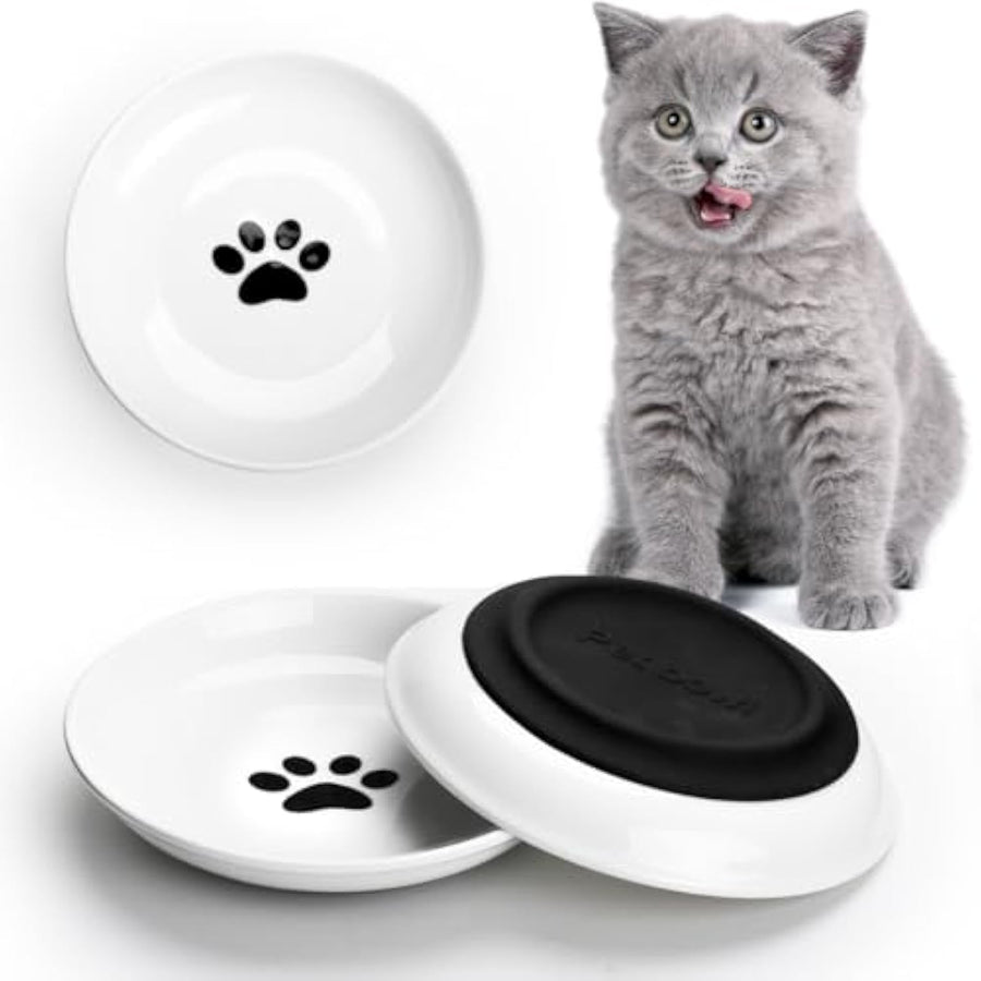 Whisker-Friendly Wide Cat Bowl