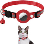 Funda AirTag roja con collar