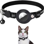 Funda AirTag negra con collar