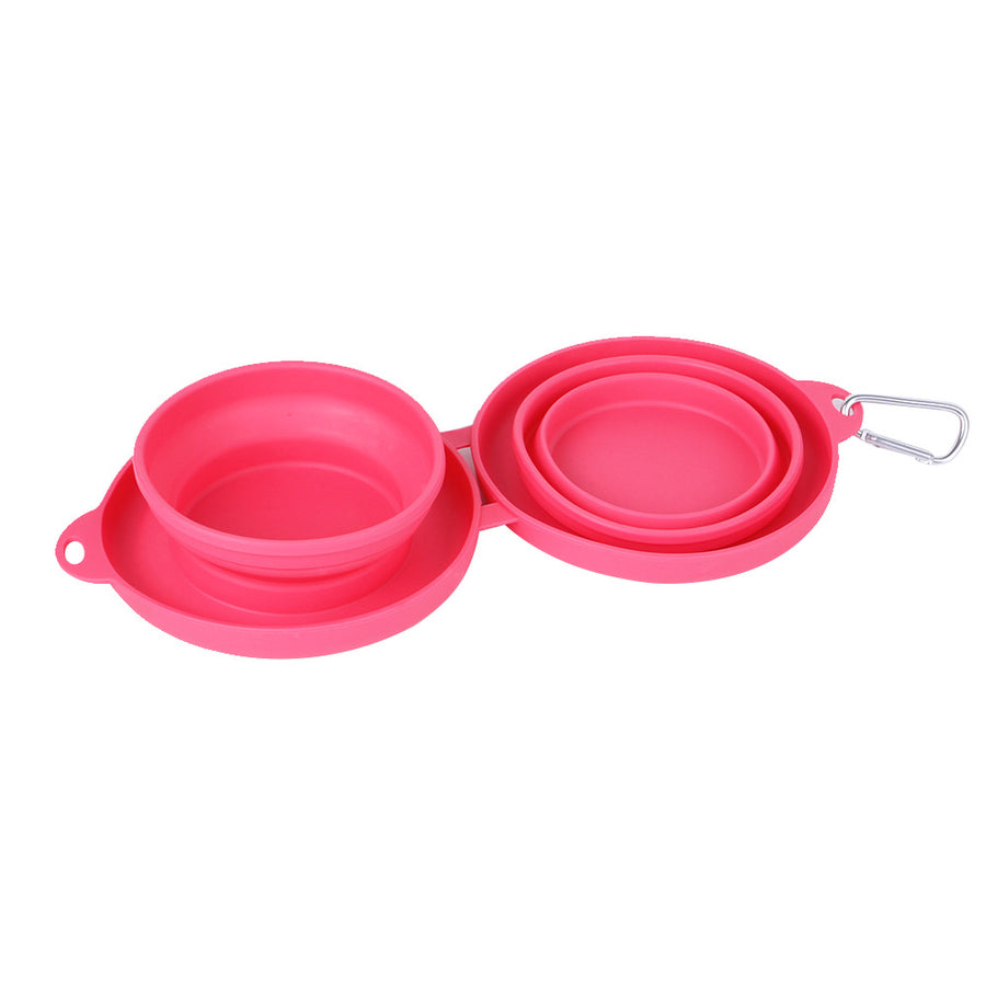Collapsible Silicone Travel Bowl for Dogs and Cats