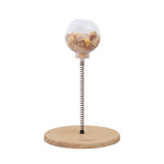 Spring-Loaded Treat Dispenser Toy for Cats