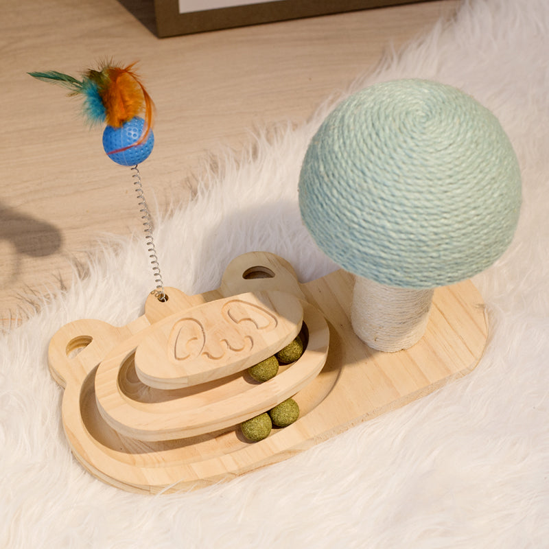 Interactive Maze Ball Scratcher Toy for Cats