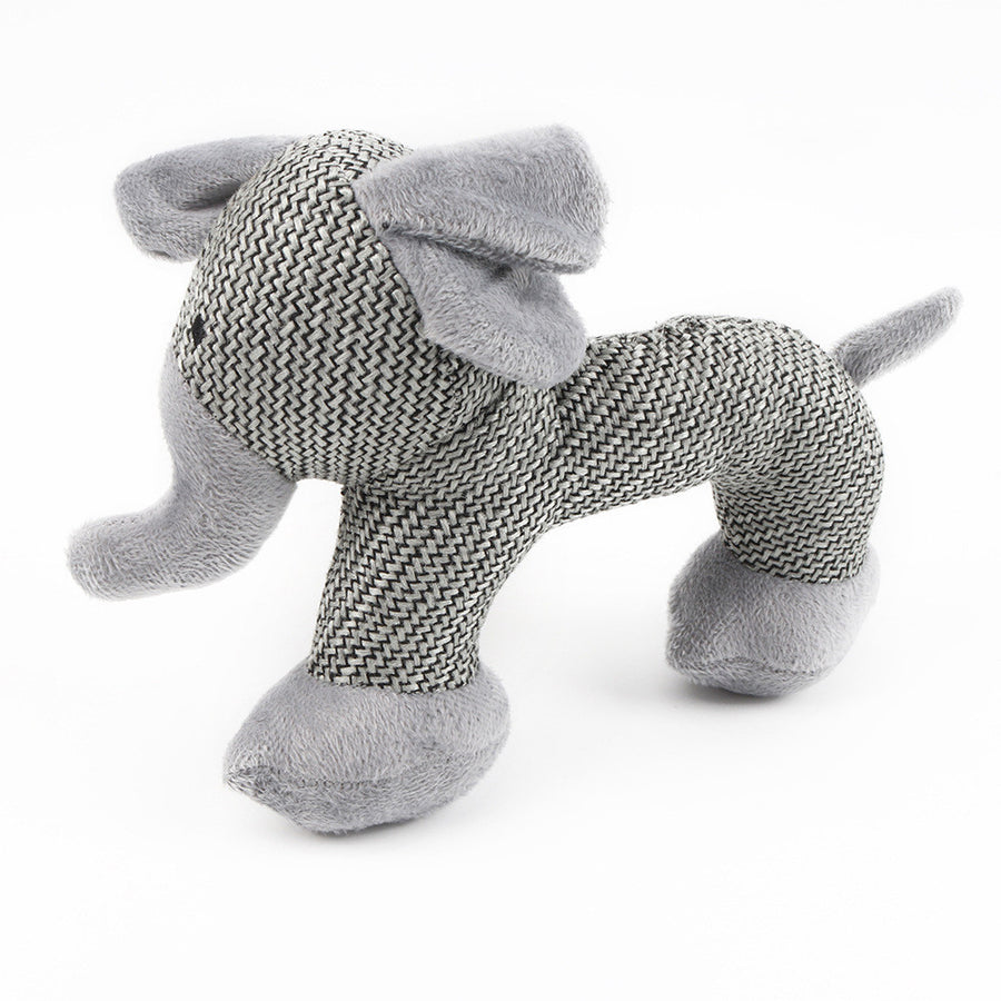 Plush Animal Squeaky Chew Toy for Dogs Elefante